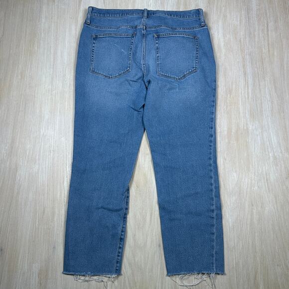 J Crew Essential Straight Jean Denim Women's Blue High Rise Casual Jeans 32 - Picture 11 of 15